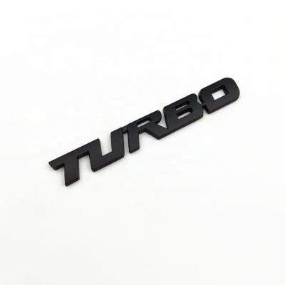 China Universal Car Stereo Universal Car Badge Emblem 3D Metal Stickers Trunk Tailgate Tailgate Decal Sticker For Turbo for sale