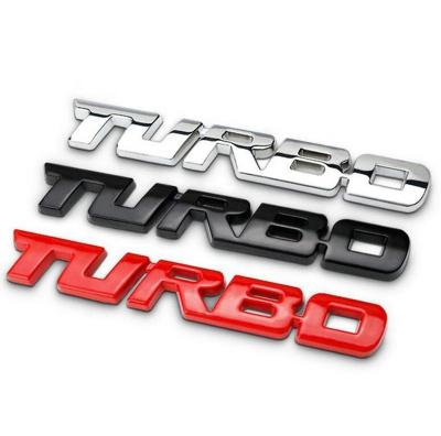 China 3D stereo stickers for TURBO turbo sticker metal boxcar sticker sports sticker for sale