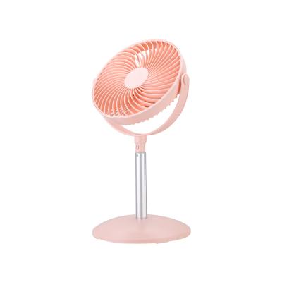 China Hotel Desk Custom Standing Stretch Air Cooling Portable Mini USB Rechargeable Fan for sale