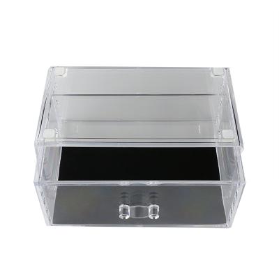 China Acrylic Stackable Makeup Organizer Storage Drawers Cosmetic Storage Case for sale