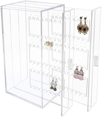 China Fashion Clear Clear Acrylic Jewelry Rack Hanging Earring Organizer for sale