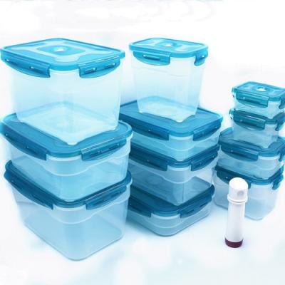 China Freshness Preservation Vending 11Piece Well Set BPA Free Vacuum Airtight Food Storage Container With Bump for sale