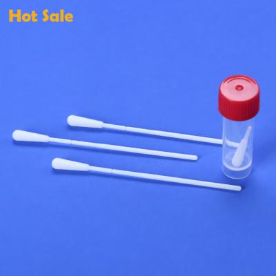 China Hot Selling PP Medical Disposable Nasopharyngeal Sponge Swab Oral Sampling Cotton Swab for sale