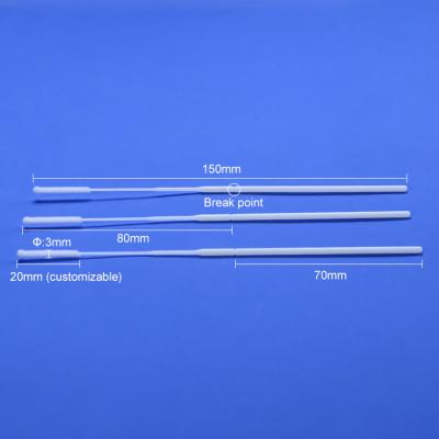 China 100% Nylon Supplies Nasopharyngeal Sterile Nylon Assembled Nasal Swab for sale