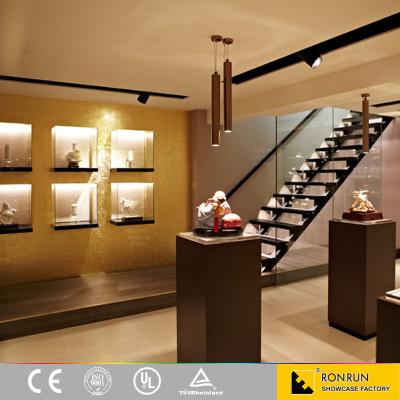 China Luxury Jewelry Showroom Wall Display Shade Box Showcase Furniture Design for sale