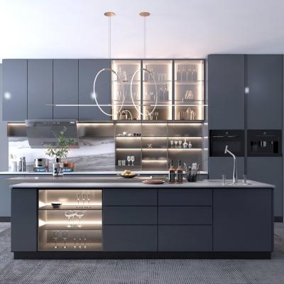 China Modern Home Furniture Design Shaker Kitchen Cupboards Islands Modern Freestanding Sideboard for sale