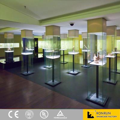 China Floor Display Stand Museum Freestanding Display Cases Model Display Cases Museum Quality Display Cases for sale