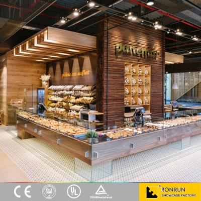 China Wooden Cake Display Countertop Cake Display Showcase For Store Customized! for sale