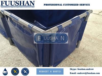 China Fuushan High Quality Plastic Aquaculture Round Fish Pond, Folded Circular Fish Pond for sale