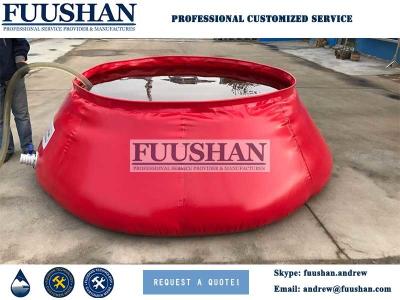 China Fuushan Hot Sale PVC Tarpaulin Onion Shape Water Bladder for Farm Irrigation for sale