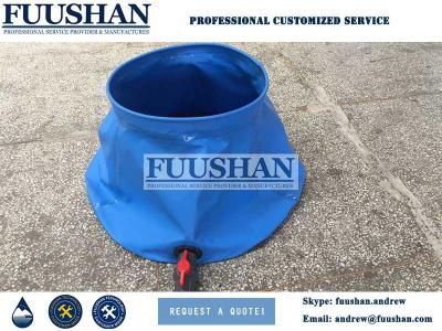 China Fuushan 20000L PVC Foldable Onion Shape Water Storage Bladder for Firefighting for sale