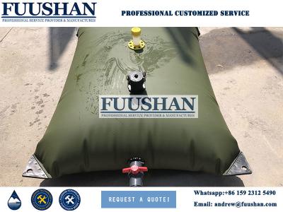 China Fuushan Customized Size Collapsible PVC Flexible Water Storage Tanks for sale