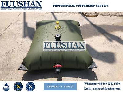 China Fuushan 1000L-500000L PVC Pillow Collapsible Bladder Water Tank Flexible Inflatable PVC Pillow Water Storage Tanks for sale