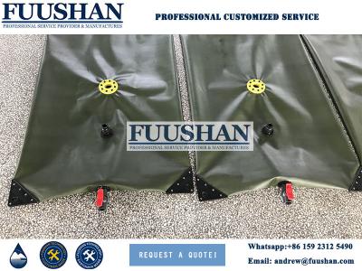 China Fuushan Customized 500000 liter PVC Fabric Flexible Water Tanks for sale