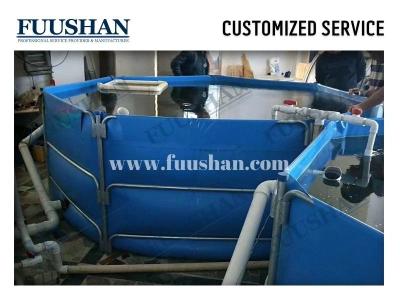 China Moveable PVC Fish Pond Tank Farming 20000 Liter Plastic Fish Farm Tank Fish Pond PVC for sale