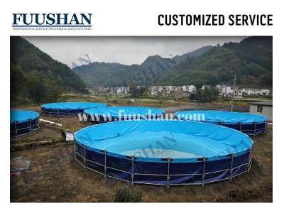 China PVC Fish Tank Farming Round Fish Pond Tank Tarpaulin Aquaculture Fish Farming Tank Pond for sale