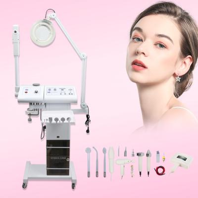 China Skin Rejuvenation Ultrasound Steamer With High Frequency Facial Massage Cleansing Multifunctional Ultrasonic Equipment Beauty Machine for sale