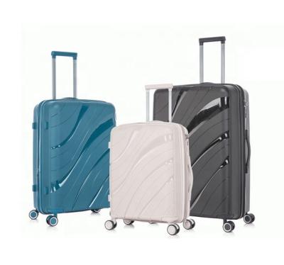 China New PP Material 100% Unbreakable PP Luggage 3pcs Set for sale