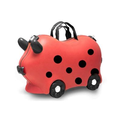 China 2023 Custom PP Kids Riding Suitcase PP Material Kids Luggage for sale