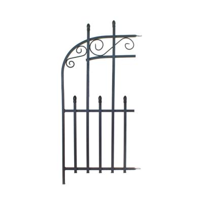 China Easily Assembled 98cmHx48cmW Main Street Metal Landscape Path Border Steel Decorative Garden Fence End Panel Animal Sectional Fence for sale