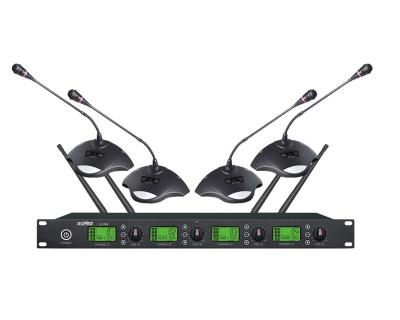 China Wedding UHF Conference with 4pcs Wireless Mic Unit SC-104U for sale