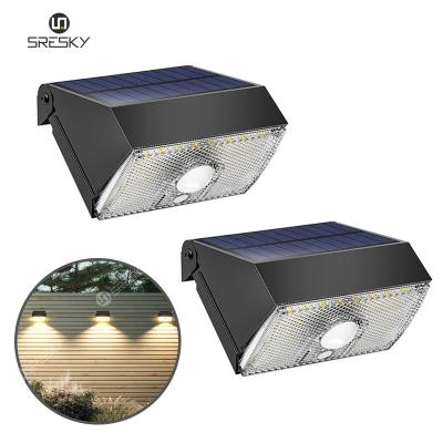 China Wall surface mounted SRESKY ip65 design mini low cost shipping angle adjustable security lamp outdoor waterproof 1000 lumens solar wall light for sale