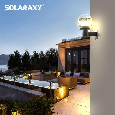 China SRESKY Smart Commercial Solar Outdoor Waterproof Garden Decoration Light IP66 App Control Solar Wall Lamp for sale