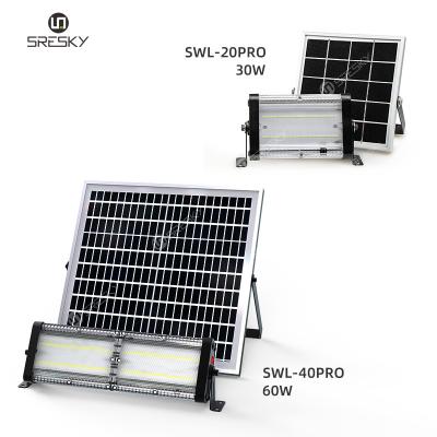 China SRESKY 30w 60w ip65 Home Waterproof Garden Solar Powered Outdoor Led Solar Flood Light for sale