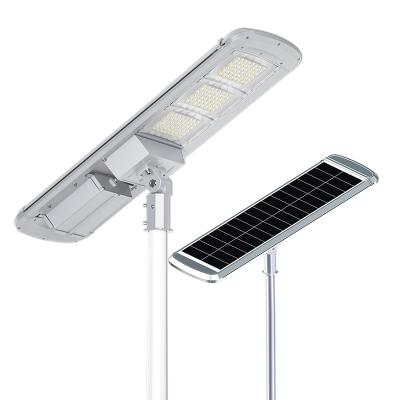 China Auto-clean solar green power outdoor 60w 120W 100W all ROAD in one solar led street light with PIR for sale