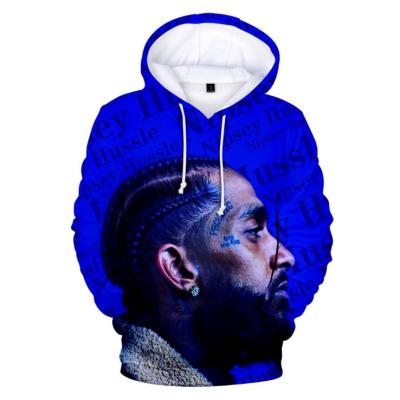 China Nipsey Hussle American Plus Size 3D Hooded Sweater Casual Digital Wholesale Men's Trendy Hoodie for sale