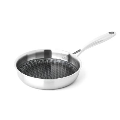 China General use for gas and induction cooker non-stick frying pan steel wok set frying pan 28cm set no coating physical running resistance for sale