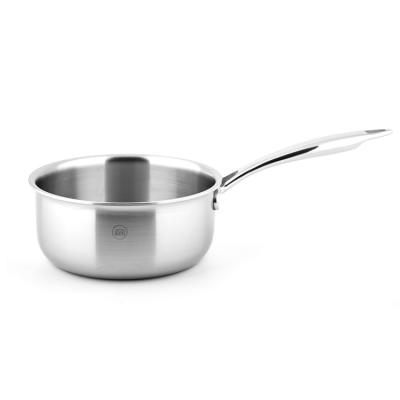 China General Use For Commercial Gas Stainless Steel Induction Stew Pot Sauce Pan For Heavy Duty Restaurant And Induction Cooker for sale