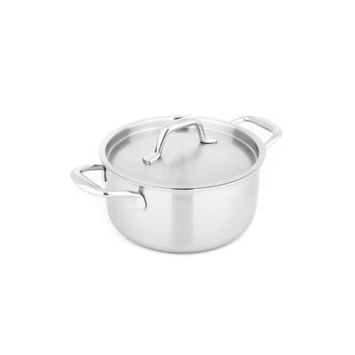 China Metal Factory Supply Hot Pot Casserole Stainless Steel Cooking Pots for sale