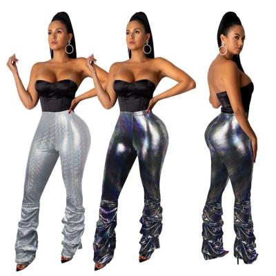 China 2020 Fashion Anti-Static Ladies Pants Sequin High Waist Pants Anti-Static Women Pants for sale