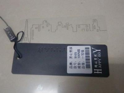 China custom plastic hang tags for sale