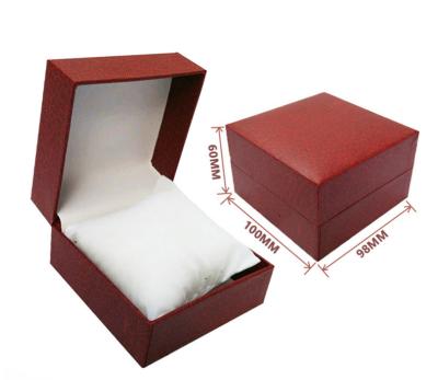 China custom made black red decorative closure rigid cardboard jewelry gift box with pillow insert for sale