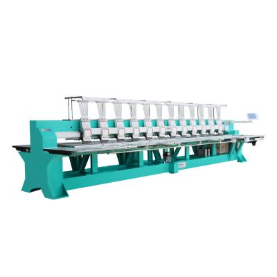 China Flat Computer Embroidery Machine 20 Head 9 Needles For Cutting Pieces Embroidery for sale