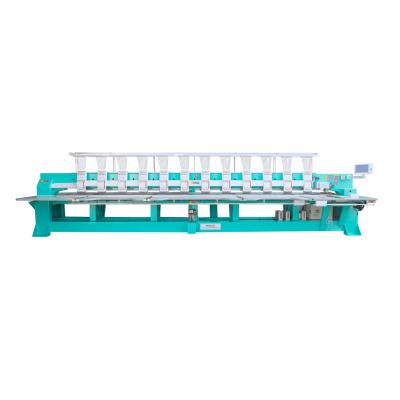 China 1200RPM Computer Flat Embroidery Machine 12 Head For Fabrice And Clothes for sale