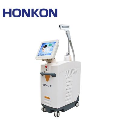 China HONKON Hair Removal Best Powerful 808 Diode Laser Beauty Machine Hair Removal System for sale