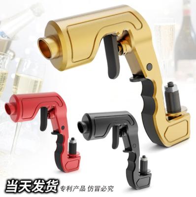 China 2021 Wine Beer Bottle Champagne Gun Stocked Hot Champagne Spray Gun for sale