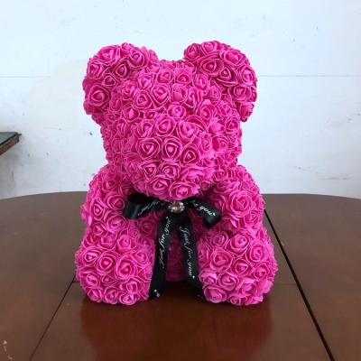 China Good Quality Factory Directly Rose Bear Fast Delivery 40cm With Heart for sale