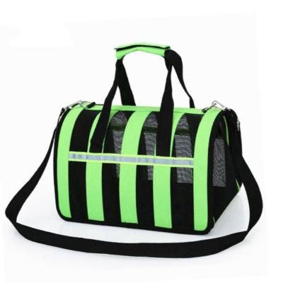 China Multicolor Pet Carrier Stylish And Convenient Portable Sustainable Mesh Bag Pet Dog Bag for sale