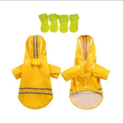 China Stocked Raincoat Puppy Dog Raincoat Dog Sheds Reflective Jacket For Dog Clothes Outdoor Shoes for sale