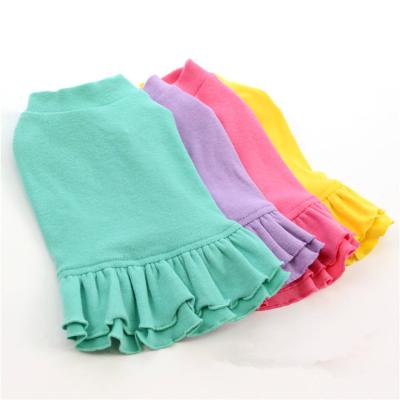 China Wholesale Stocked Interesting Dog Dress Clothes Princess Design Classic Tshirt for sale