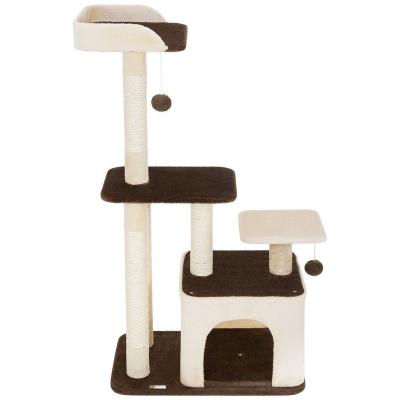 China Sustainable Pet Cat Tree Combined Toy Play Interactive Gym for Big Cats Funny Sheep Cat Tree for sale