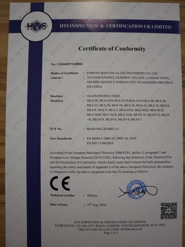 CE - Guangdong Manling Intelligent Technology Co., Ltd.