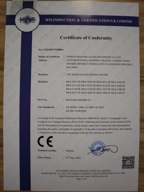 CE - Guangdong Manling Intelligent Technology Co., Ltd.