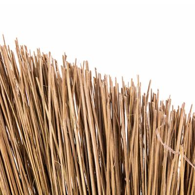 China Hot Selling Best Quality Grass Straw Eco-friendly Long Lasting Stick Broom for sale