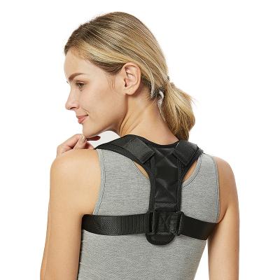 China Breathable Custom Adjustable Elasticity Neoprene Back Support Brace Belt Posture Corrector For Men Women for sale