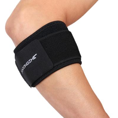 China Neoprene Sports Brace Tennis Elbow Adjustable Elasticity Adjustable Breathable Compression Elastic Elbow Support for sale